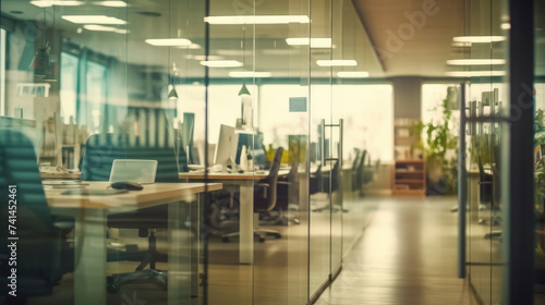 Wallpaper Mural Office space with glass walls Torontodigital.ca