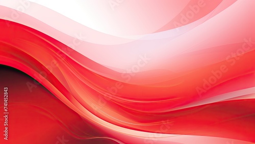 Red wavy abstract background illustration