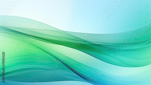 Green wave abstract background illustration
