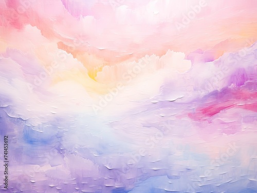 Colorful brush strokes of watercolor paint on white background