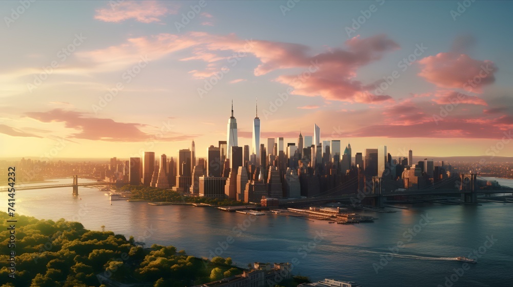 Sunrise Over New York City