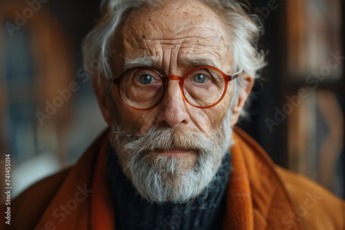 Old Man With Glasses and Beard