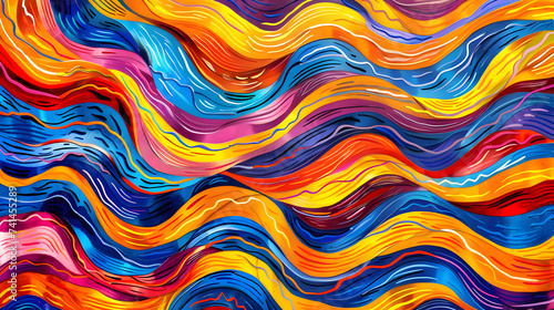 Whimsical wave revelry playful abstract delight prismatic wave harmonies abstract colorful symphon, Free vector gradient glassmorphism background