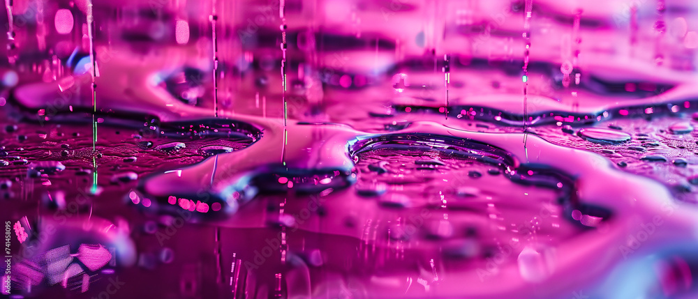 A mesmerizing water droplet scene, where each drop captures the essence of purity and the delicate balance of nature - obrazy, fototapety, plakaty 