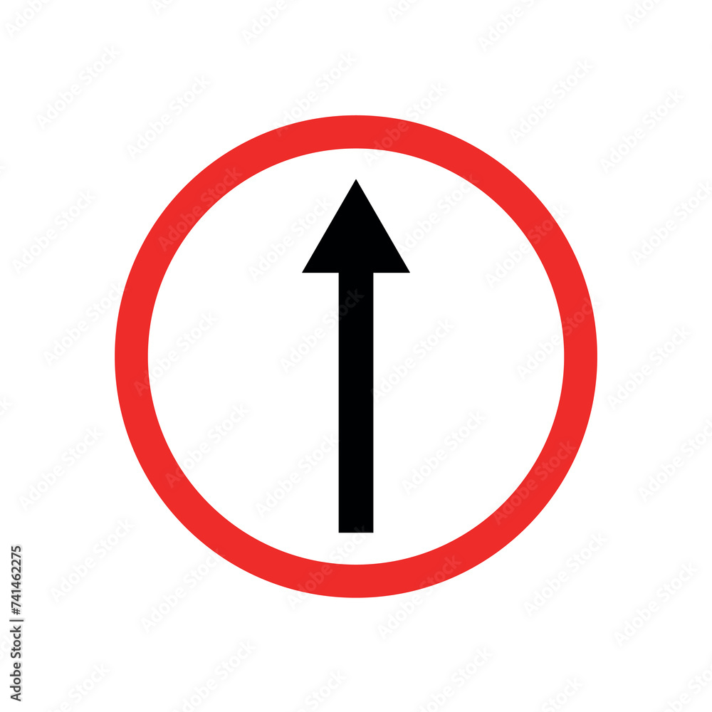 Vector illustration of traffic sign, go ahead. Vector illustration of traffic sign, go ahead.