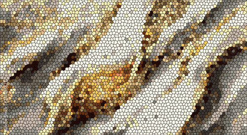blended abstract mosaic effect vector file gradient waves yellow gray mustard beige color wall mural background for interior decoration