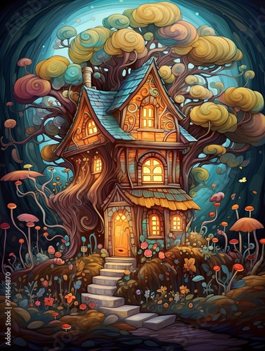Enchanting Whimsical Fairytale Nature Artwork Canvas Prints © Michael