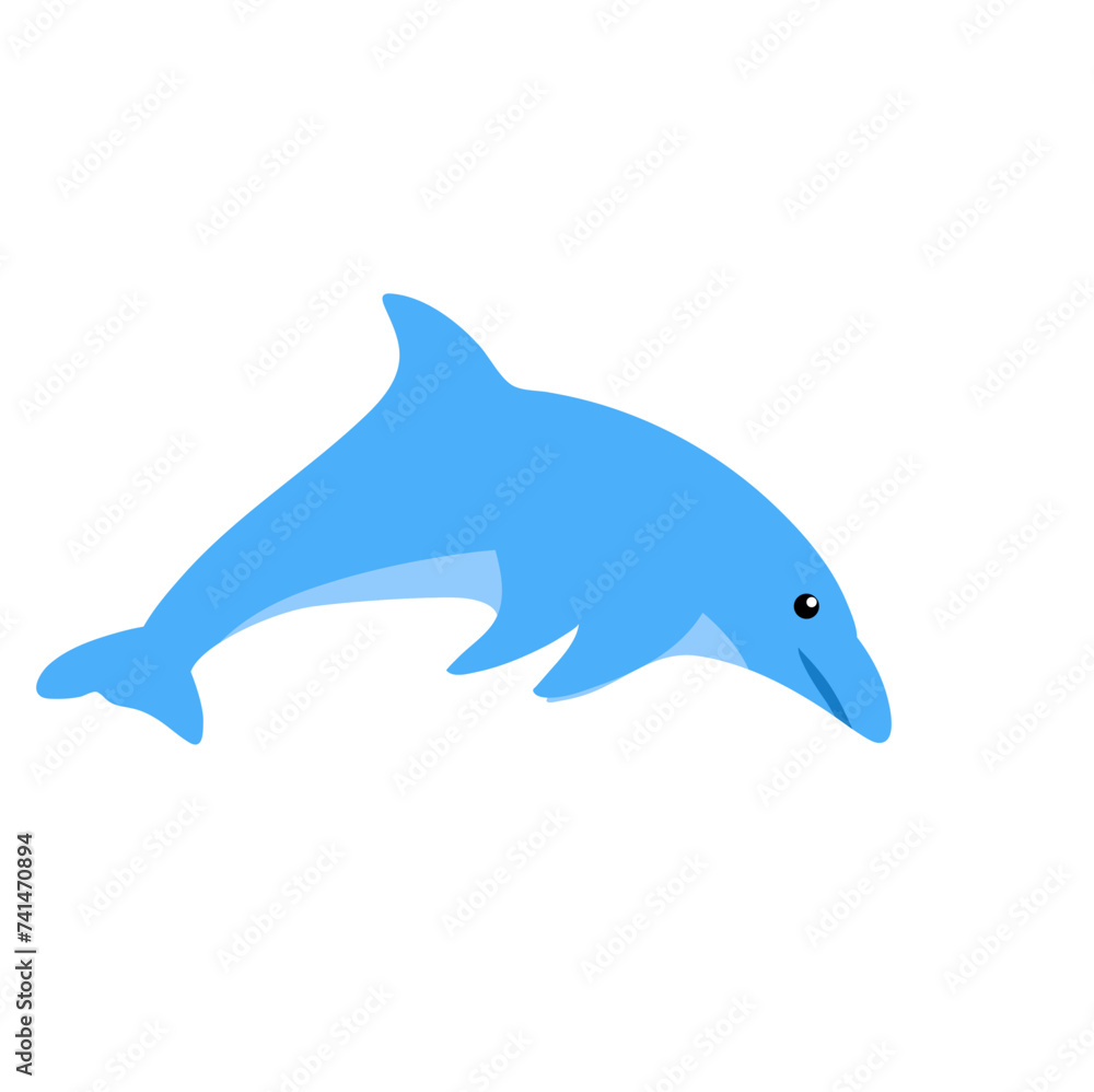 Obraz premium Dolphin Fish Illustration