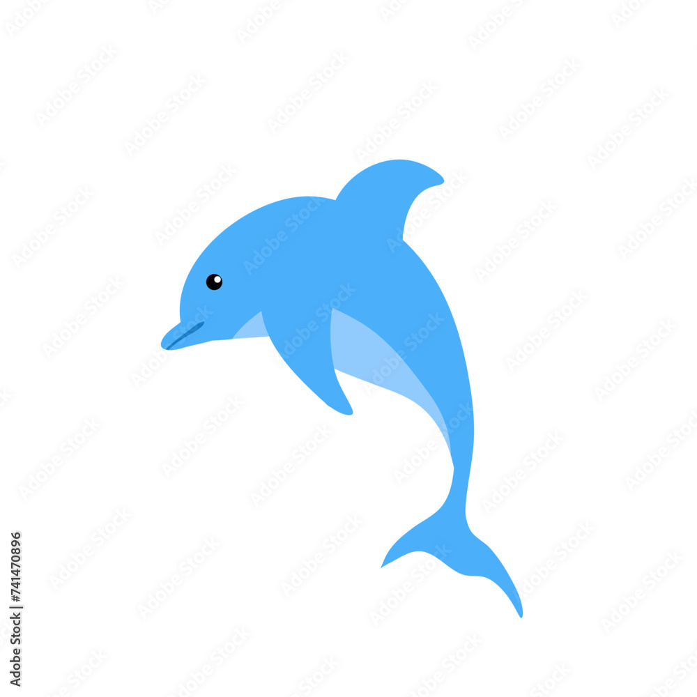 Fototapeta premium Dolphin Fish Illustration