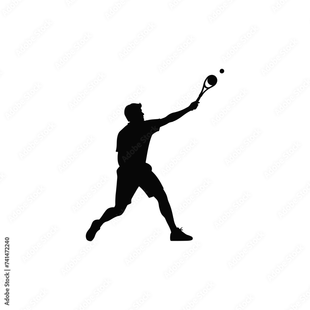 tennis player vector silhouette tennis player vector silhouette