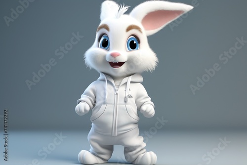 Whimsical Rabbit 3D Character Portraits  Adorable and Expressive Rabbit Renderings in Stunning 3D Detail  3d character portraits of animals rabbit