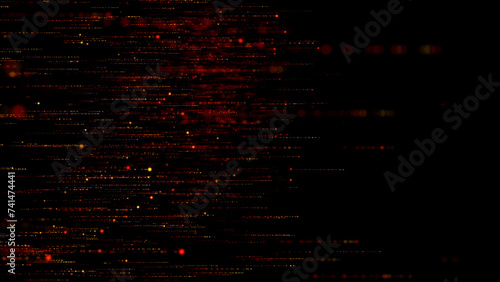 Abstract glittering line particles background