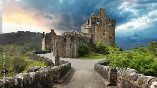 Eilean Donan Castle, Kyle of Lochalsh Scotland, UK.