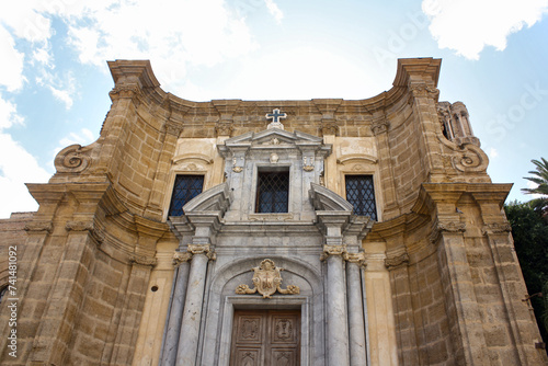 Church of Santa Maria della Ammiraglio (or Cathedral of St. Nicholas Greek) in Palermo, Sicily, Italy photo