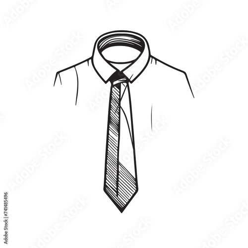 tie and shirt