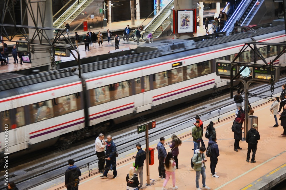 Obraz premium Andén de la Estación de Atocha