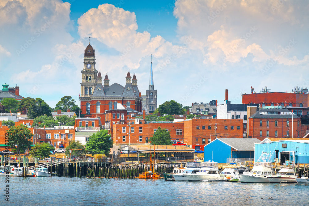 Gloucester, Massachusetts, USA on the Harbor