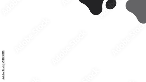 Animated trail of black cat. Cat footprints appear alternately.