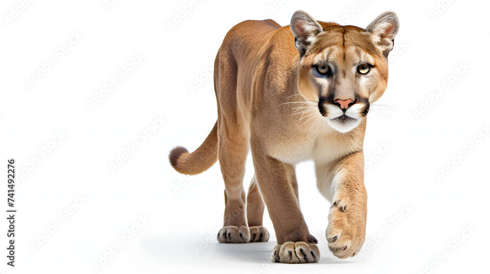 Obraz premium Puma on white background