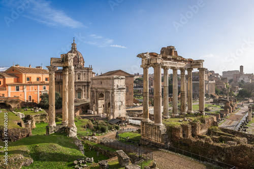 Rome, Italy at the Historic Roman Forum