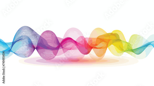 Spectrum waves. Abstract colorful vector background