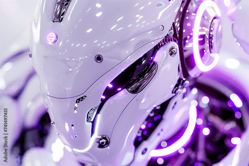 Sleek futuristic robot with detailed mechanical features Sleek futuristic robot with detailed mechanical features