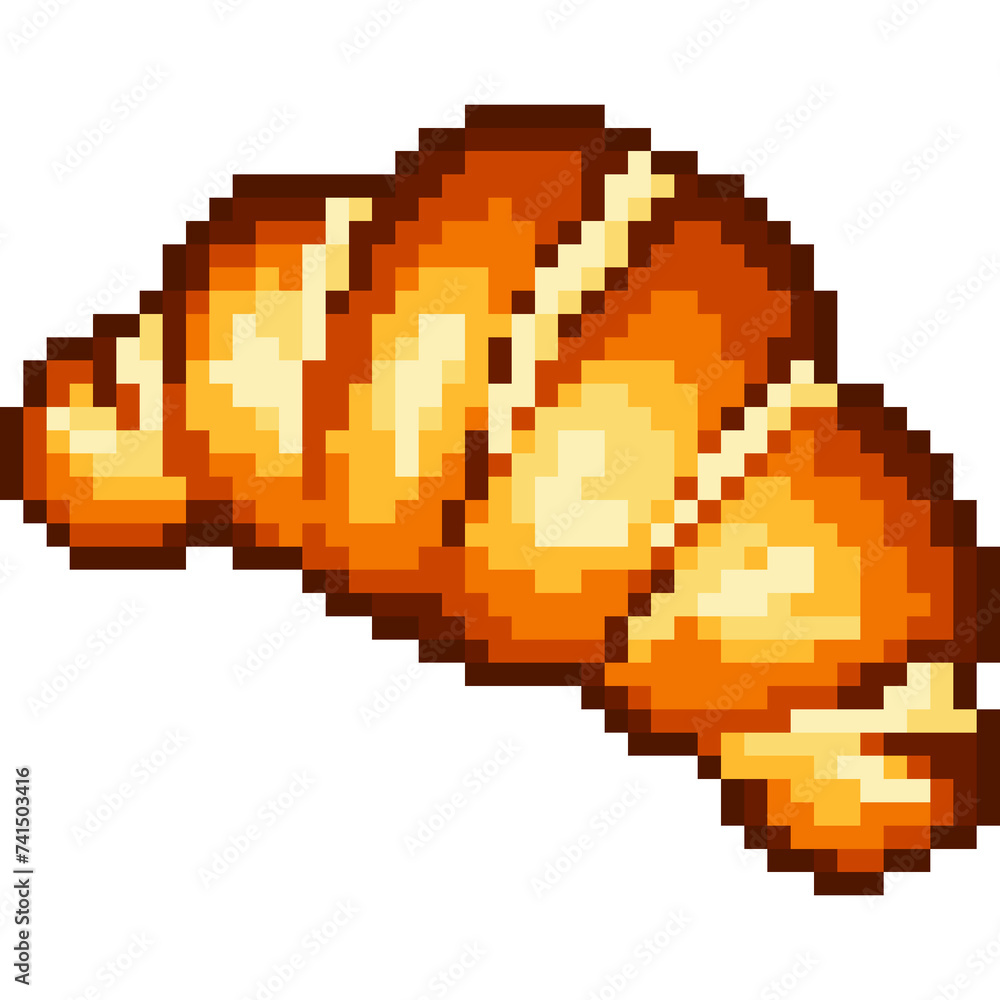 Fototapeta premium Croissant Pixel