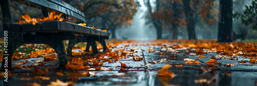 season, nature, autumn, yellow, tree, leaves, park