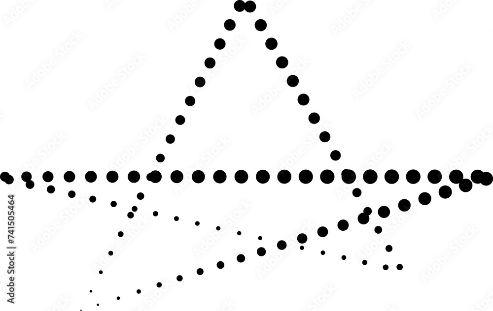 Star shape with dotted line, twinkle, sparkles, shining burst Star shape with dotted line, twinkle, sparkles, shining burst
