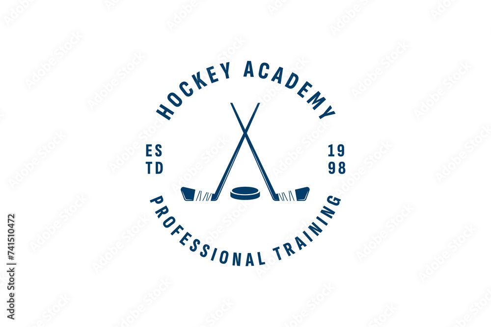 hockey logo vector icon illustration hockey logo vector icon illustration