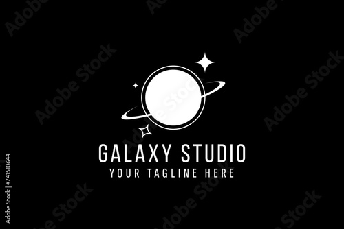 galaxy logo vector icon illustration