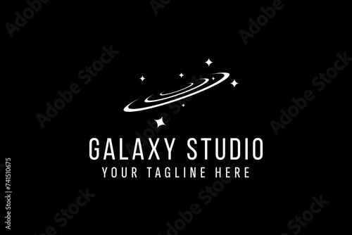 galaxy logo vector icon illustration