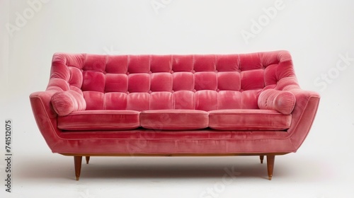 pink sofa, isolated on white © Matthew