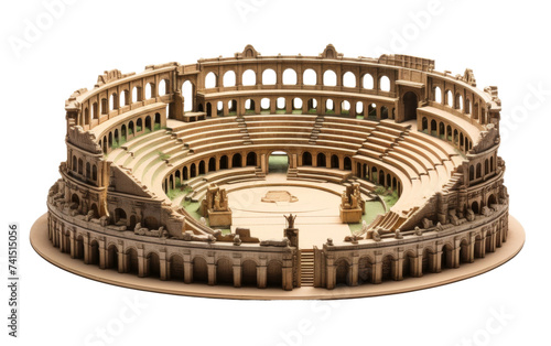 Unveiling the Symbolism of Roman Amphitheaters on white background