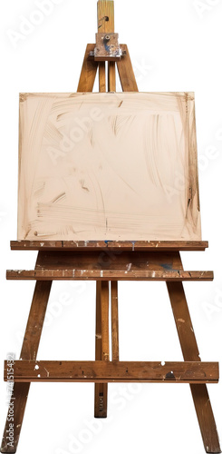 Easel isolated on transparent background. PNG