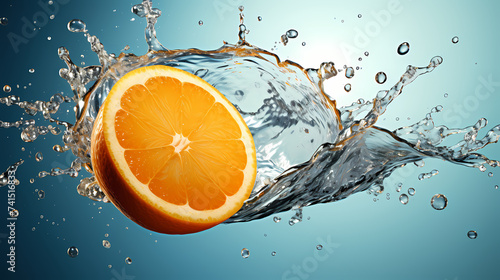 Ripe oranges, orange fruit illustration