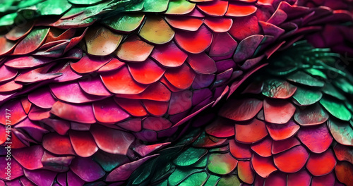 Wallpaper Mural Abstract colorful close up scales surface texture Torontodigital.ca