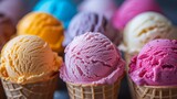 colorful ice cream 