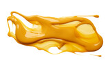 Isolated Butterscotch Syrup Stain on white background
