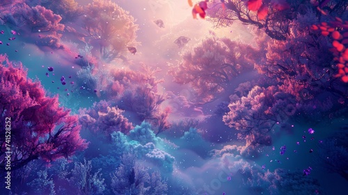 Mesmerizing colorful violet wallpaper © Elvin
