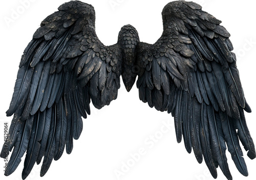Angel wings isolated on transparent background