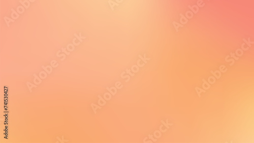 Abstract peach fuzz color vector banner. Blurred light fresh orange delicate gradient background. Pastel pink Liquid stains with free space banner. Vector gentle gradient backdrop