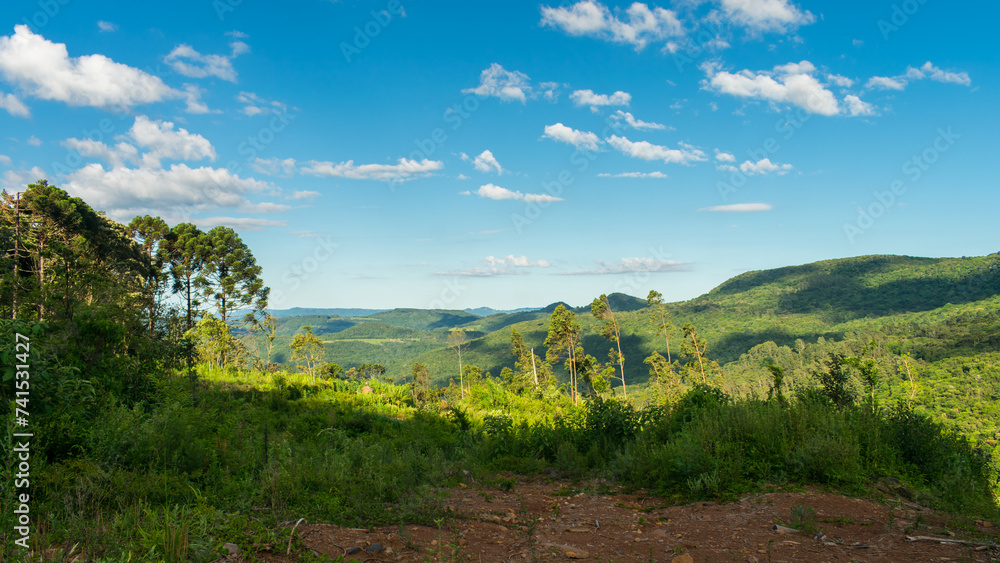 A view of the countryside in the Carapina Valley - Sao Francisco de Paula, Serra Gaucha (South of Brazil)