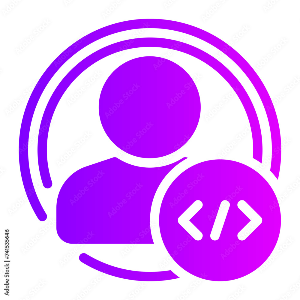programmer gradient icon