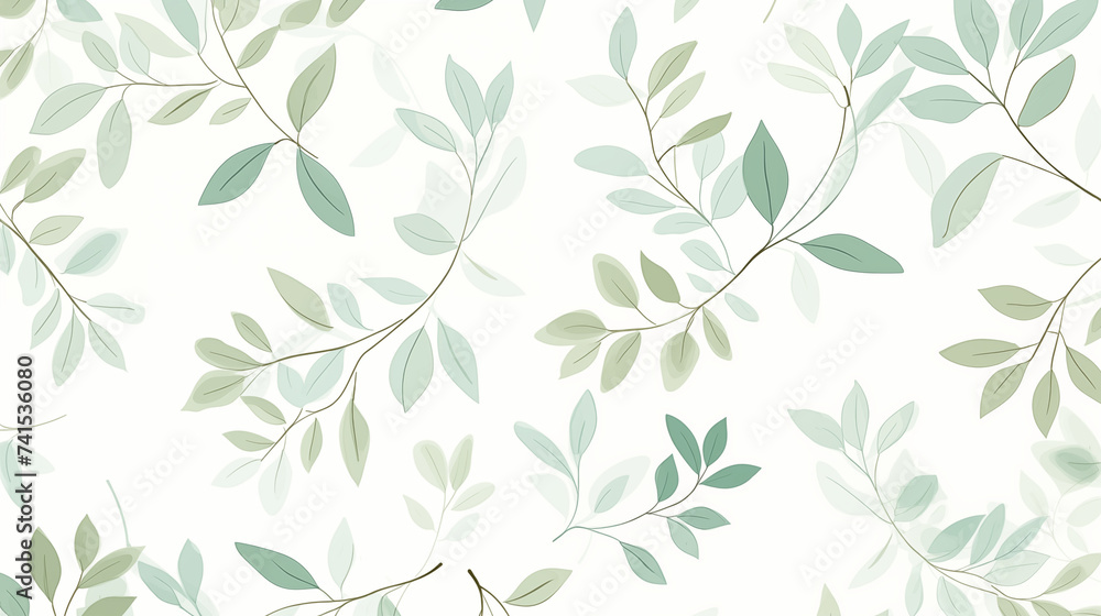 Illustration de fleurs et plantes de couleur pastel, verte et blanche. Motif floral, printemps et été, nature. Pour conception et création graphique. Illustration de fleurs et plantes de couleur pastel, verte et blanche. Motif floral, printemps et été, nature. Pour conception et création graphique.