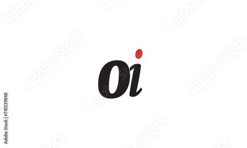 IO, OI, O, I Abstract Letters Logo Monogram	