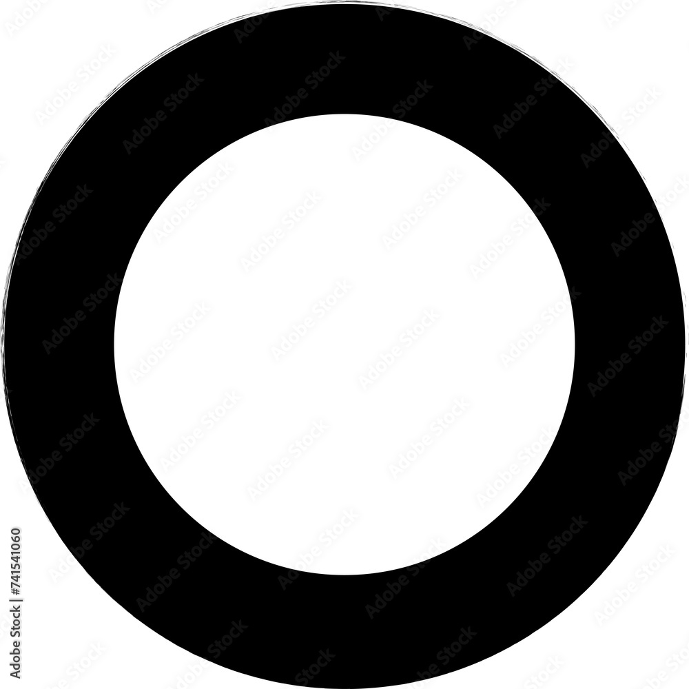 Circle frame brush stroke, round shape Circle frame brush stroke, round shape