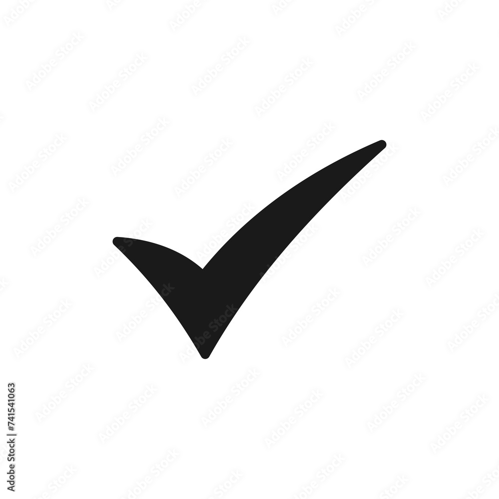 Check icon isolated on white background. check mark icon. check list button icon. Tick Check icon isolated on white background. check mark icon. check list button icon. Tick