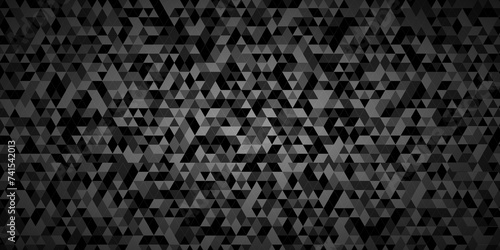 Modern geometric carve cube vector seamless technology black and gray angular background. Abstract geometric pattern gray Polygon Mosaic triangle Background, business and corporate background.
