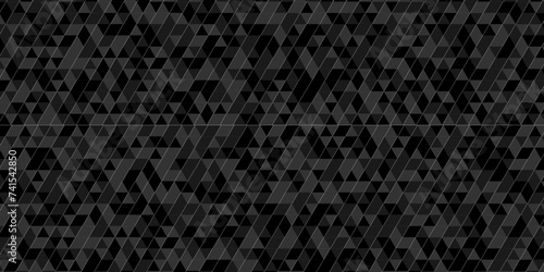 Modern geometric carve cube vector seamless technology black and gray angular background. Abstract geometric pattern gray Polygon Mosaic triangle Background, business and corporate background.